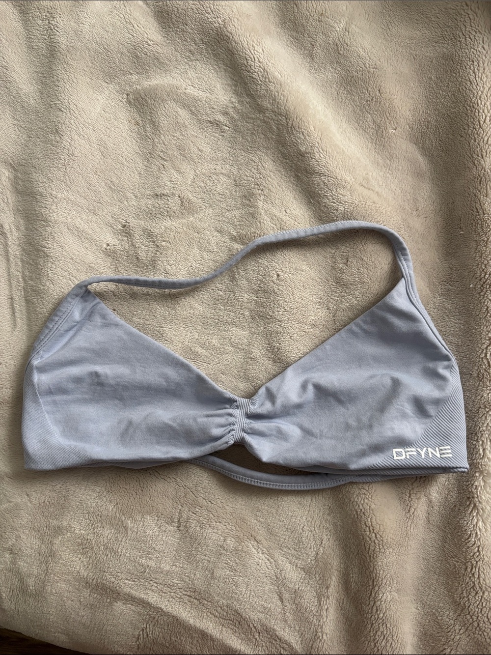 DFYNE impact strappy bra in silver